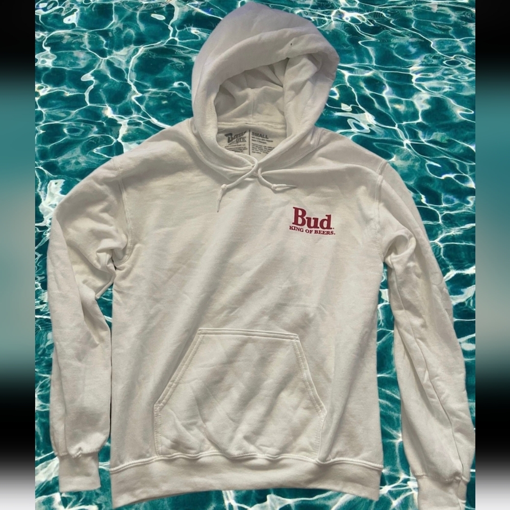 NWOT Men's Bud King of Beer Hoodie - Picture 4 of 6